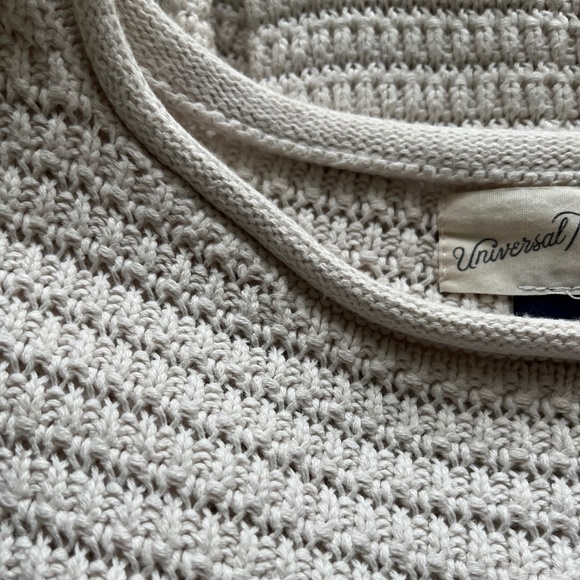 Universal Thread White Cotton Rolled Neck Pullover Sweater Size S - Picture 4 of 7